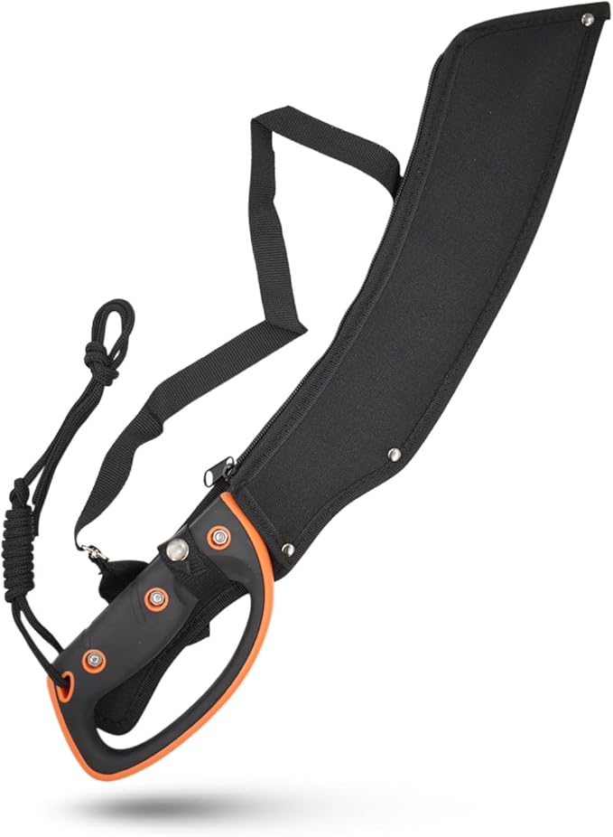 Snake Eye Tactical Full-Tang Machete – Heavy Duty Fixed Blade Survival Tool with Reinforced Nylon Sheath for Camping, Hunting, and Bushcraft