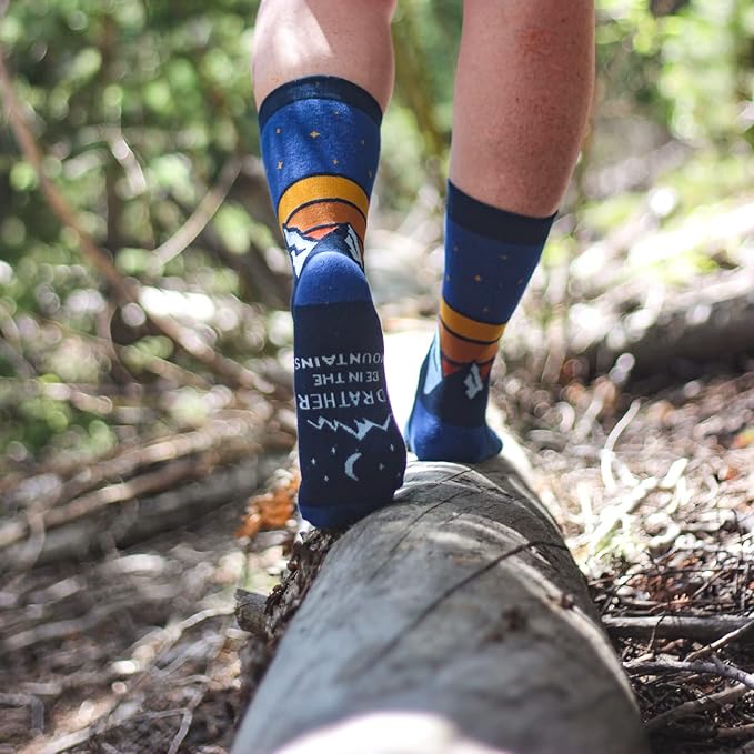Lavley Outdoors Socks - Hiking and camping gifts for men and women - Great for nature lovers - Holiday or birthday gift