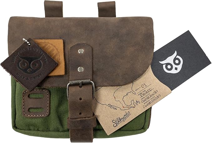 Hide & Drink, Survival Camping Pouch, Belt Loop, Rustic and Handy Tool Bag, Weather Resistant Outdoor Accessories, Traveling Essentials, Waxed Canvas, Handmade