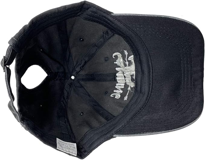 Unisex Camping Hair Don't Care Vintage Adjustable Baseball Cap Denim Dad Hat