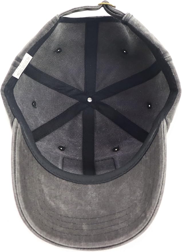 Unisex Camping Hair Don't Care Vintage Adjustable Baseball Cap Denim Dad Hat