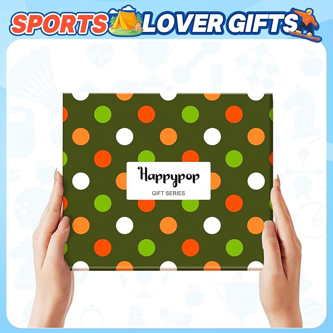 HAPPYPOP Sports Gifts for Men Women - Gifts for Camper Lifter, Hunting Golfing Socks