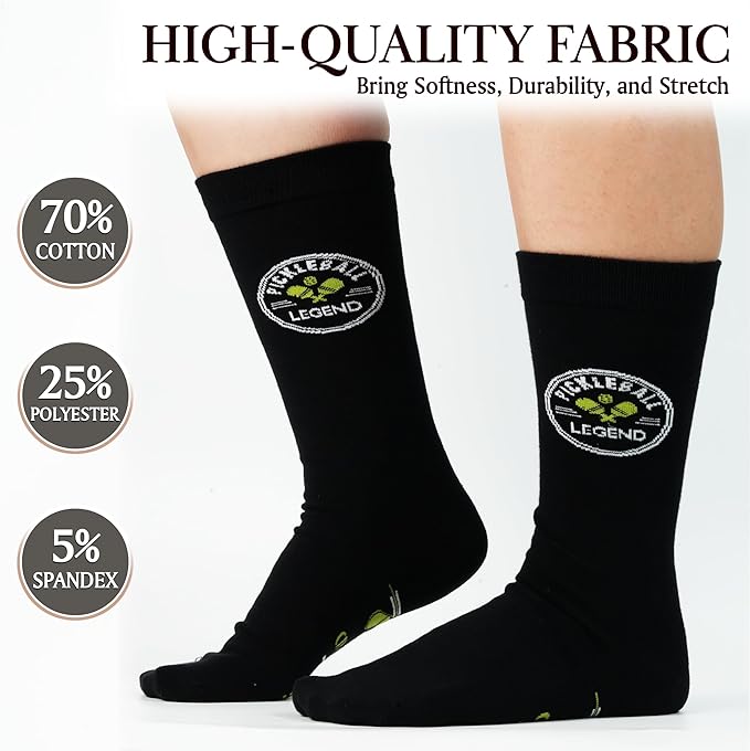 ZAGKOO Funny Sports Socks for Men, Women - Biking, Hiking, Skiing, Basketball, Pickleball, Disc Golf Socks - Christmas Gifts