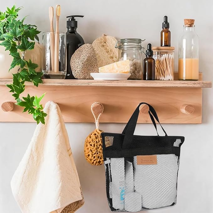 Rotema Portable Shower Bag - College Dorm Essentials, Everyday Household Shower Basket for Toiletries