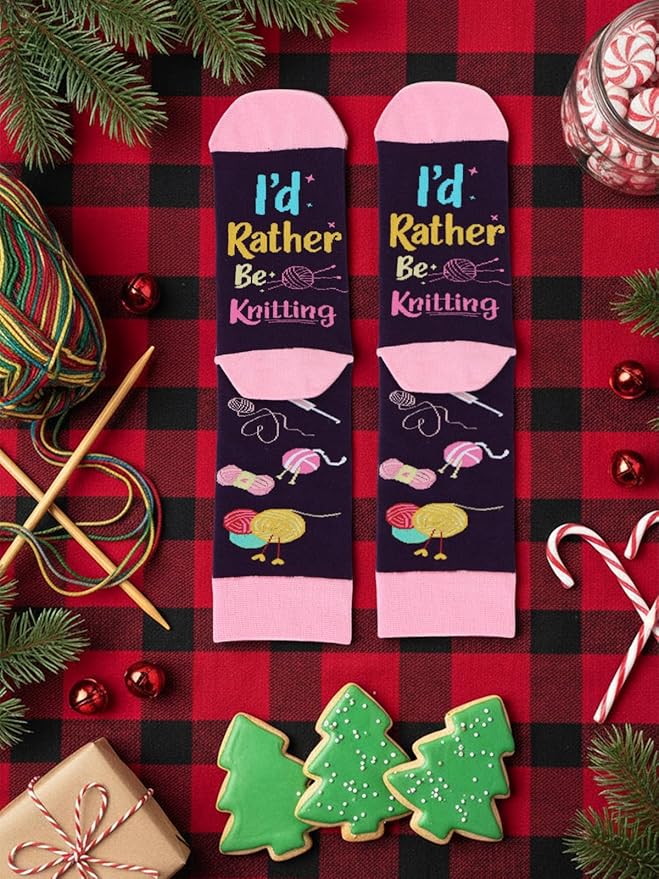 IRISGOD I'd Rather Be Funny Dress Socks for Men and Women Humor Joke Gifts