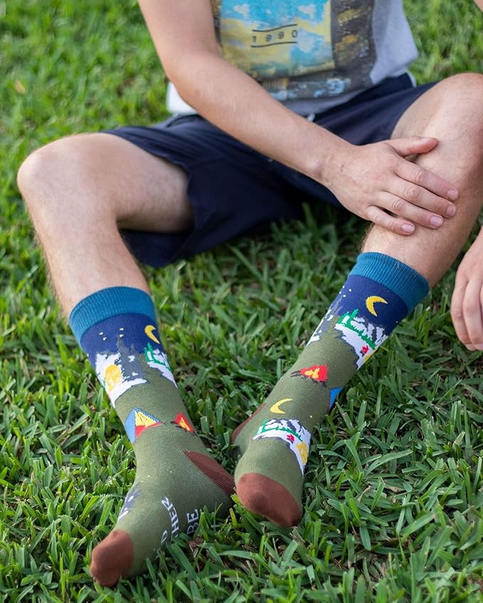 IRISGOD I'd Rather Be Funny Dress Socks for Men and Women Humor Joke Gifts