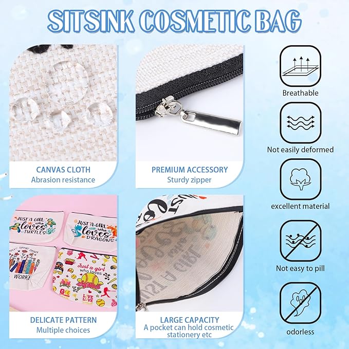 Sitsink Cruise Lovers Gifts for Women - Unique Vacation Cosmetic Bags, Summer Makeup Bags for Women, Anchor Gifts for Girls BFF Birthday