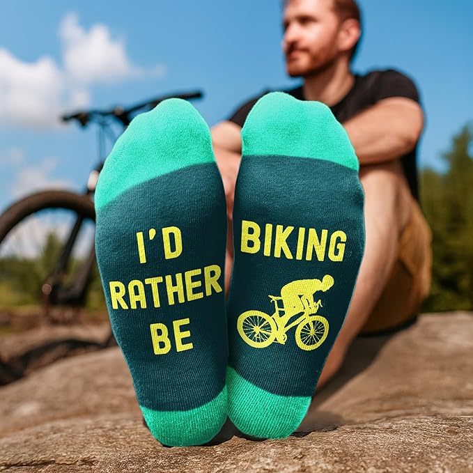 VICRAZY Hiking, Cycling, Camping Socks for Men, Women - Hiking, Bicycle, Camping, Bike Accessories, Stocking Stuffers
