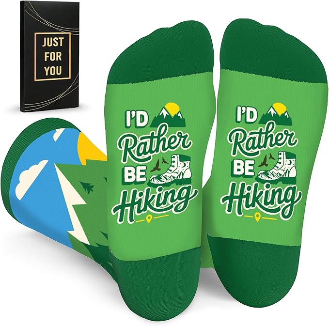 ZAGKOO Funny Sports Socks for Men, Women - Biking, Hiking, Skiing, Basketball, Pickleball, Disc Golf Socks - Christmas Gifts