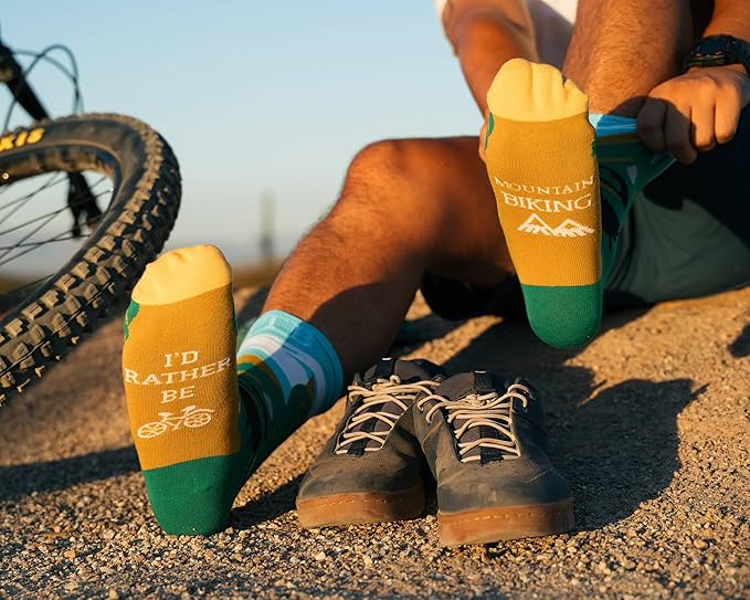 IRISGOD I'd Rather Be Funny Dress Socks for Men and Women Humor Joke Gifts