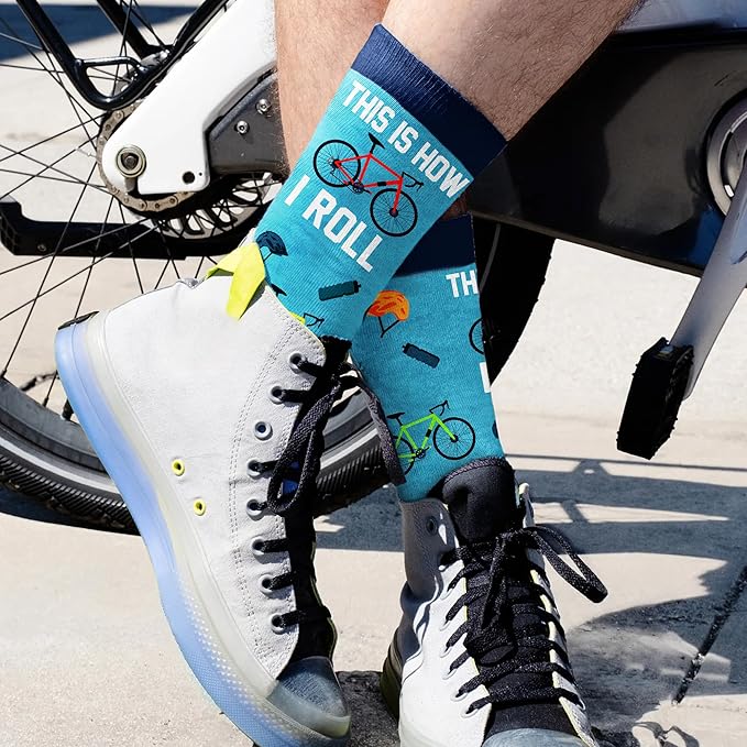 VICRAZY Hiking, Cycling, Camping Socks for Men, Women - Hiking, Bicycle, Camping, Bike Accessories, Stocking Stuffers