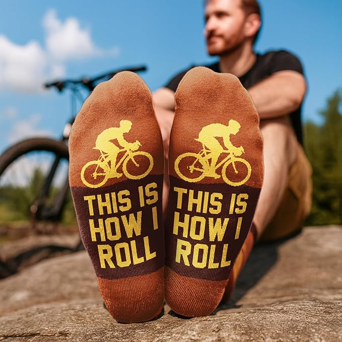 VICRAZY Hiking, Cycling, Camping Socks for Men, Women - Hiking, Bicycle, Camping, Bike Accessories, Stocking Stuffers