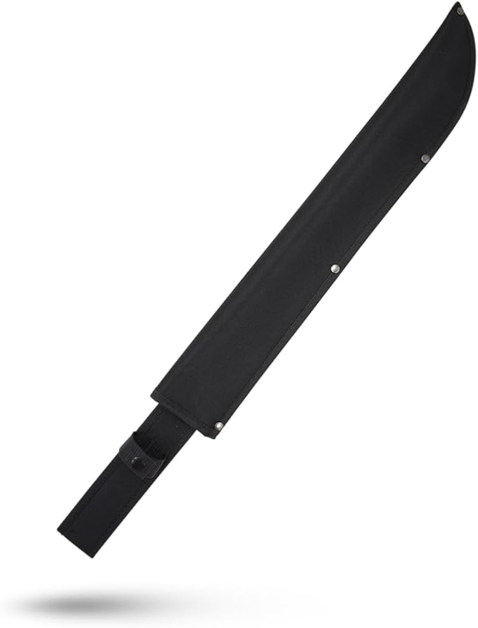Snake Eye Tactical Full-Tang Machete – Heavy Duty Fixed Blade Survival Tool with Reinforced Nylon Sheath for Camping, Hunting, and Bushcraft