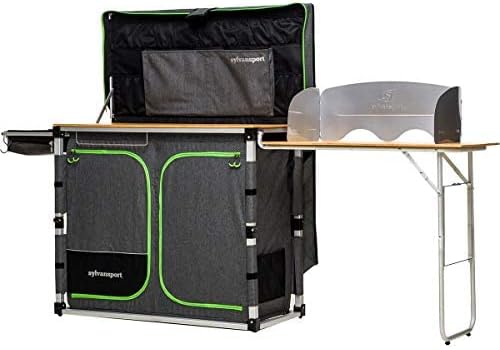 SylvanSport Outdoor Camp Kitchen System for Easy Cooking, Clean Up, Camping Meal Prep, Glamping and Camping Essentials, Dine-o-Max Large Version