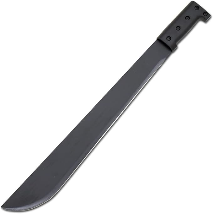 Snake Eye Tactical Full-Tang Machete – Heavy Duty Fixed Blade Survival Tool with Reinforced Nylon Sheath for Camping, Hunting, and Bushcraft