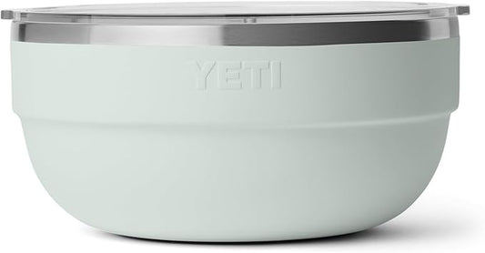 YETI Rambler Bowl, Vacuum Insulated, Stackable and Nestable Stainless Steel Bowl with Lid, 4.5 Quart, Ridgeline