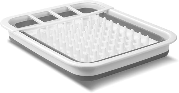 madesmart Collapsible Drying Dish Rack | SINKWARE Collection | Easy Storage | BPA-Free
