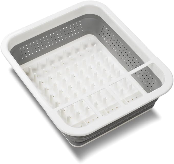 madesmart Collapsible Drying Dish Rack | SINKWARE Collection | Easy Storage | BPA-Free