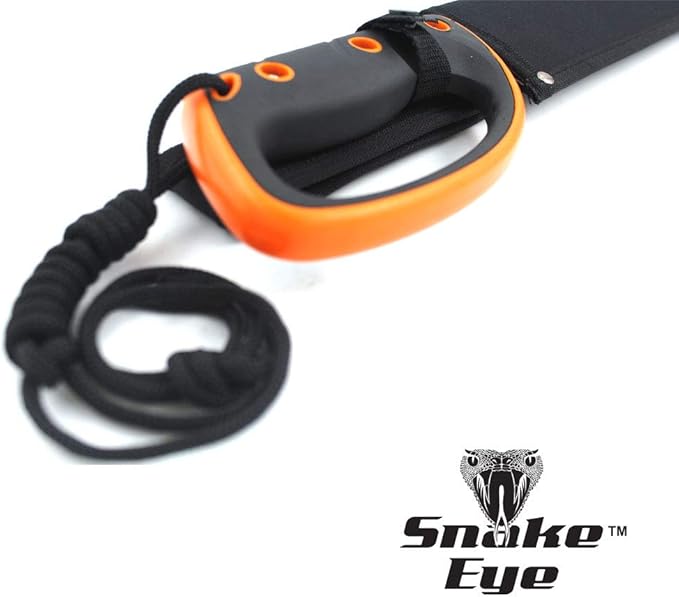 Snake Eye Tactical Full-Tang Machete – Heavy Duty Fixed Blade Survival Tool with Reinforced Nylon Sheath for Camping, Hunting, and Bushcraft