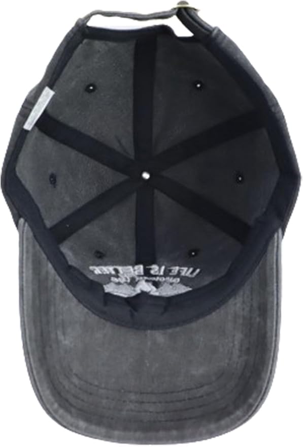 Campfire Hats for Women Men, Outdoor Camping Essentials, Camp Birthday Party Decorations Baseball Cap, Funny Camping Gifts for Campers Dad Mom Friends Black