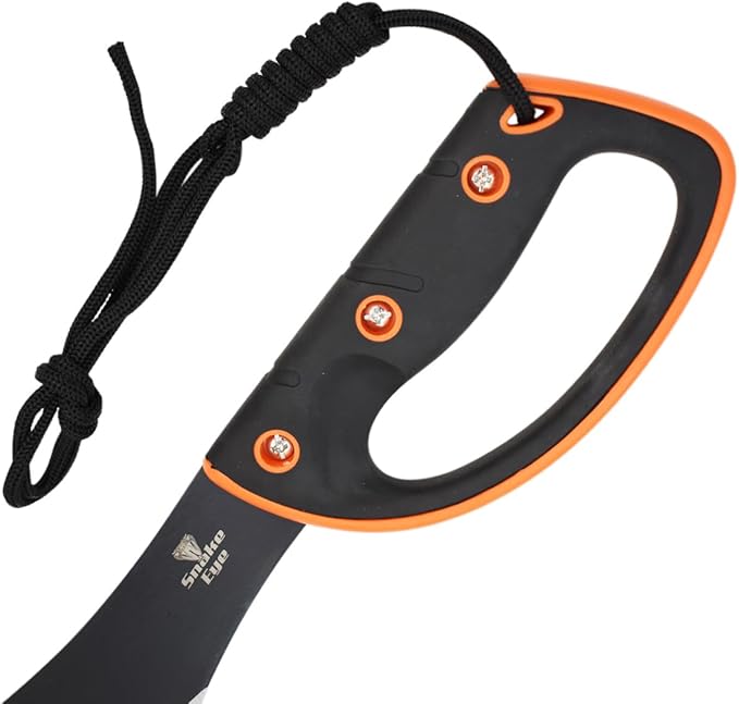 Snake Eye Tactical Full-Tang Machete – Heavy Duty Fixed Blade Survival Tool with Reinforced Nylon Sheath for Camping, Hunting, and Bushcraft