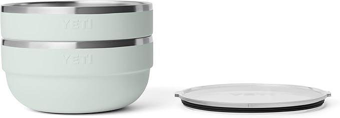 YETI Rambler Bowl, Vacuum Insulated, Stackable and Nestable Stainless Steel Bowl with Lid, 4.5 Quart, Ridgeline