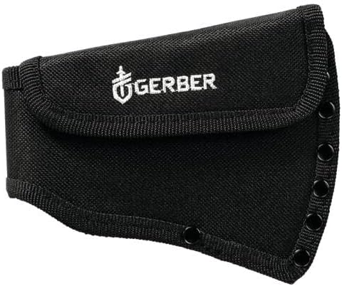 Gerber Gear Pack Hatchet - 3.5" Steel Blade Axe with Full Tang - Survival, Bushcraft and Camping Gear - with Mountable Nylon Sheath - Sage Green