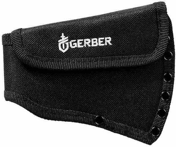 Gerber Gear Pack Hatchet - 3.5" Steel Blade Axe with Full Tang - Survival, Bushcraft and Camping Gear - with Mountable Nylon Sheath - Brown