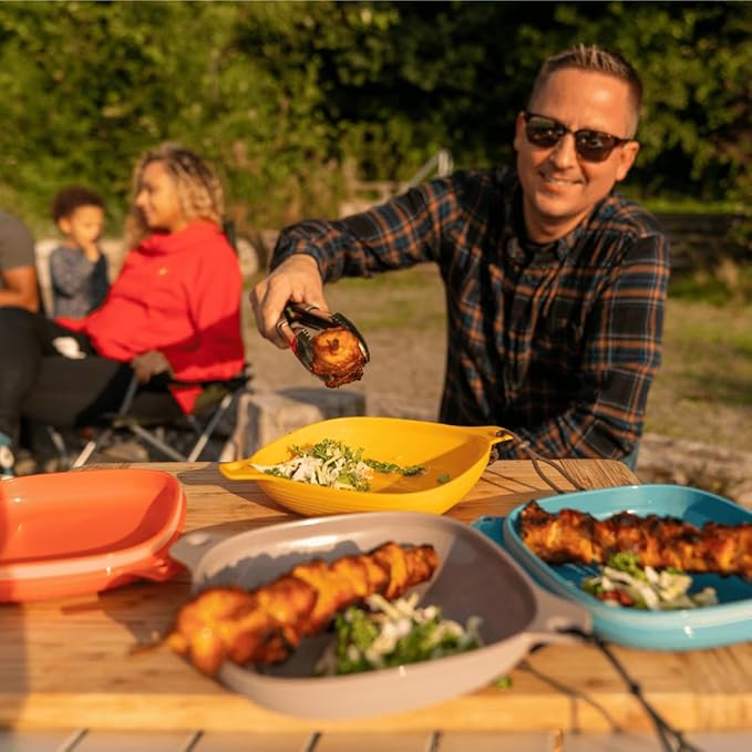 UCO Camping Mess Kit with Bowl, Plate, Collapsible Cup, and Switch Camping Spork