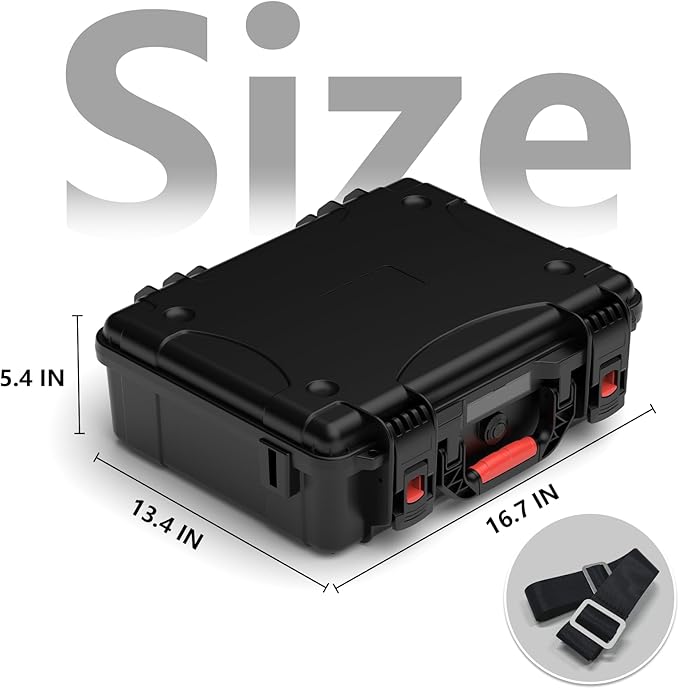 Starlink Mini Case, Waterproof Hard case Fits Star Link Mini Dish, Portable Shoulder Dual Carry Options with Precision Cut Foam For Starlink Accessories,Ideal for Travel and Camping