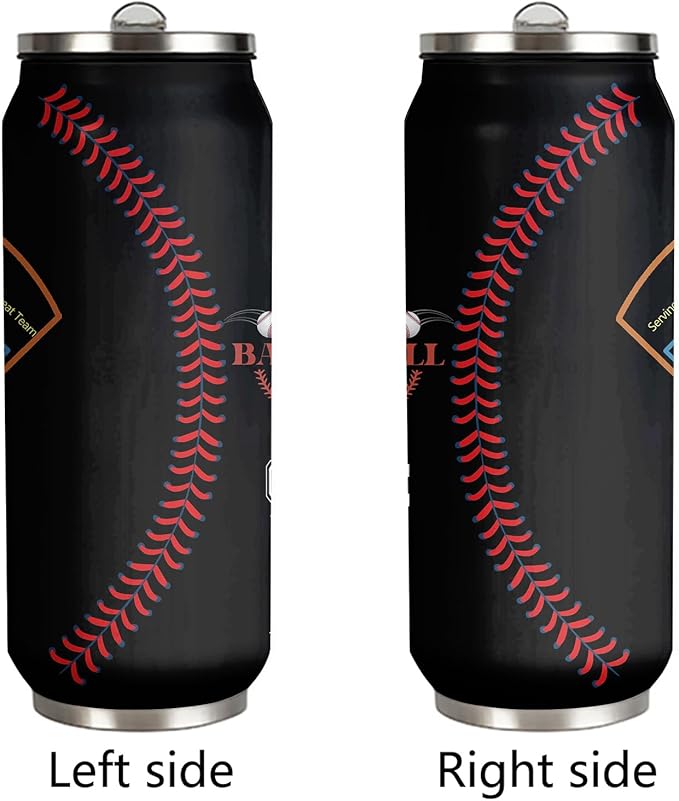17 Oz Stainless Steel Baseball Coach Travel Tumbler, 500ml/17oz