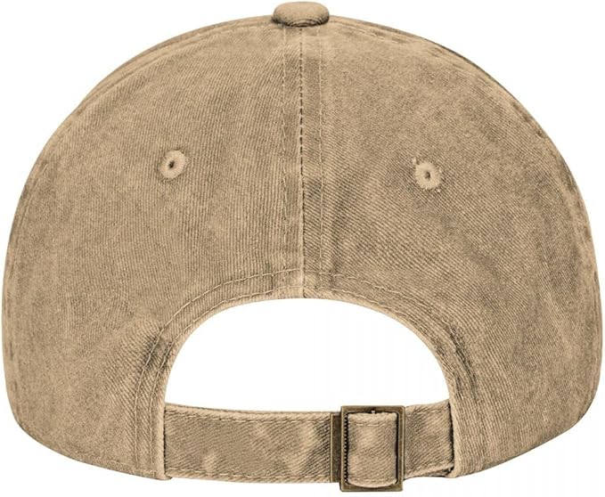 Unisex Camping Hair Don't Care Vintage Adjustable Baseball Cap Denim Dad Hat