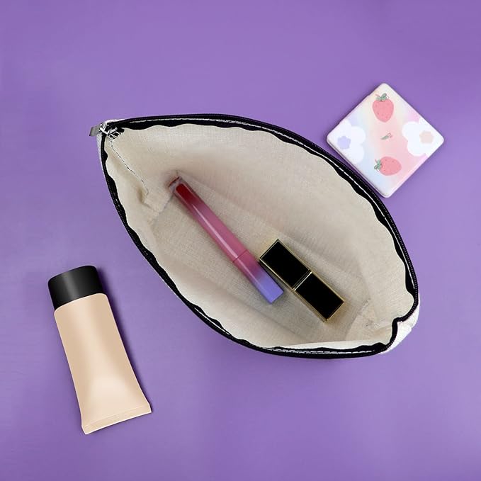 Happy Camper Cosmetic Bag - Makeup Travel Bag for Women, Couples & Campers - Accessory for Travel Trailers & Gifts for Birthday, Christmas, Graduation