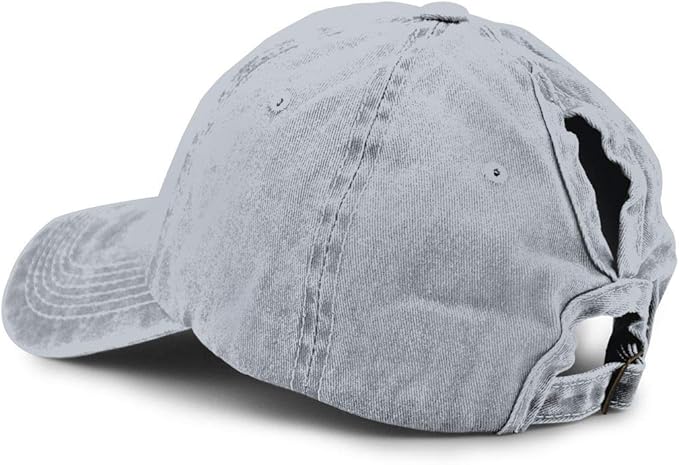 Unisex Camping Hair Don't Care Vintage Adjustable Baseball Cap Denim Dad Hat
