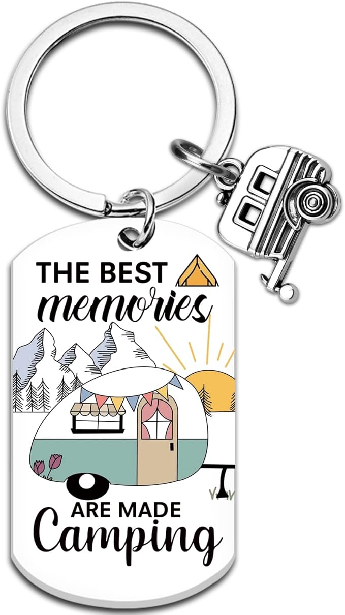 Camping Gifts For Women Men Camping Accessories For Rv Owners Sister Bestie Friend Camp Essentials Keychain Gifts For Campers