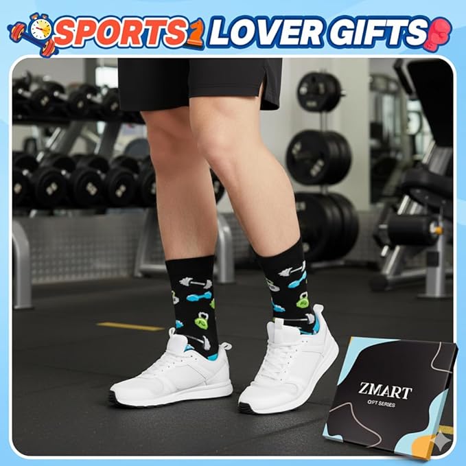 Zmart Unique Gifts for Sports Lovers - Camping Skiing Lifting Socks, Yoga Ballet Gift Ideas