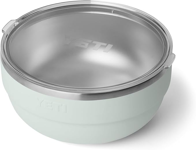 YETI Rambler Bowl, Vacuum Insulated, Stackable and Nestable Stainless Steel Bowl with Lid, 4.5 Quart, Ridgeline