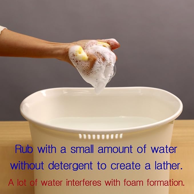 Disposable Scrub Sponge Contains Dried Detergent / Portable Pouch/ Small Size(12cmX10cm ±2cm),80Sheets / Cleaning Dishes Anytime,Anywhere / Portable Pre-soaped Wipe / No Need Detergent Yellow