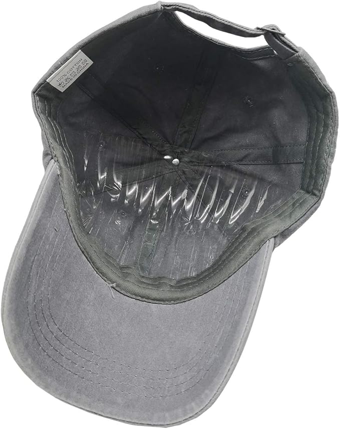 HHNLB Unisex Camping Hair Don t Care 1 Vintage Jeans Baseball Cap Classic Cotton Dad Hat Adjustable Plain Cap
