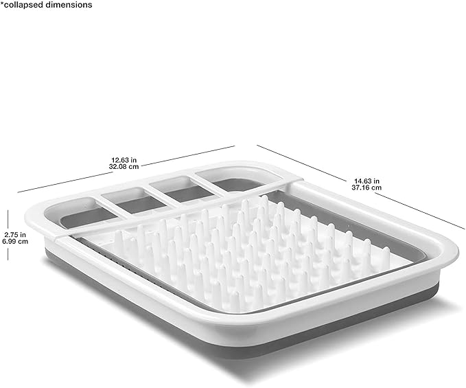 madesmart Collapsible Drying Dish Rack | SINKWARE Collection | Easy Storage | BPA-Free