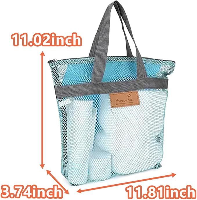 Rotema Portable Shower Bag - College Dorm Essentials, Everyday Household Shower Basket for Toiletries