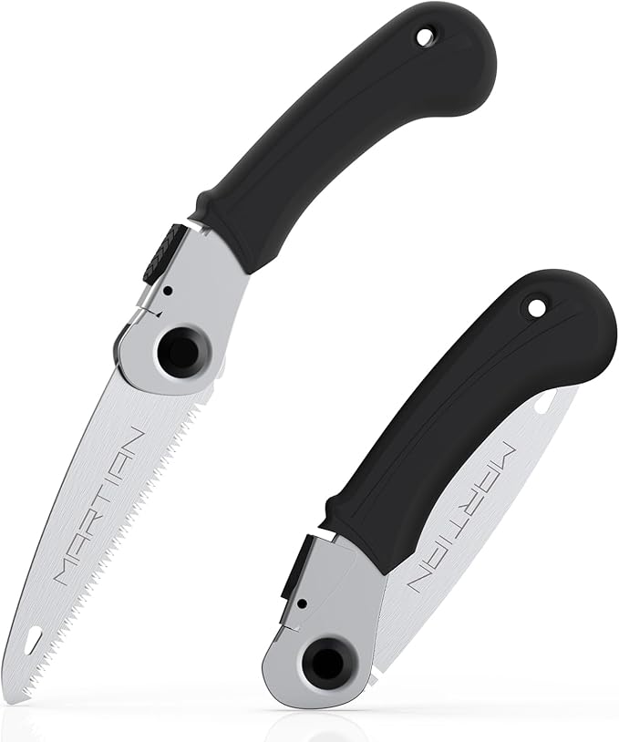 Outdoor Portable Mini Saw – Compact Folding Saw Belt-Mount Transparent Case | Sharp Steel Blade for Camping,Gardening & Survival