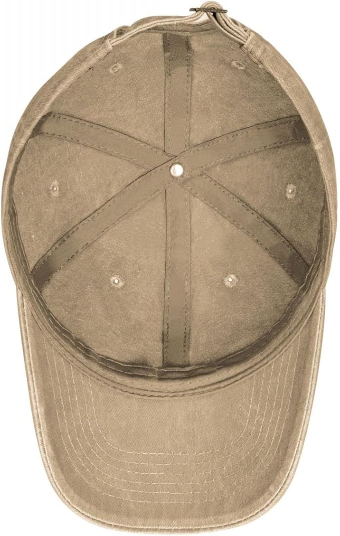 Unisex Camping Hair Don't Care Vintage Adjustable Baseball Cap Denim Dad Hat