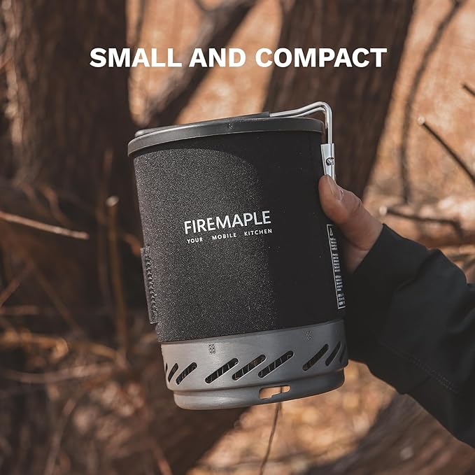 Fire-Maple Fixed Star 1 Pro Backpacking & Camping Stove System | Upgraded Foldable Handle | Portable Pot & Jet Burner Set for Hiking, Trekking & Emergency Use