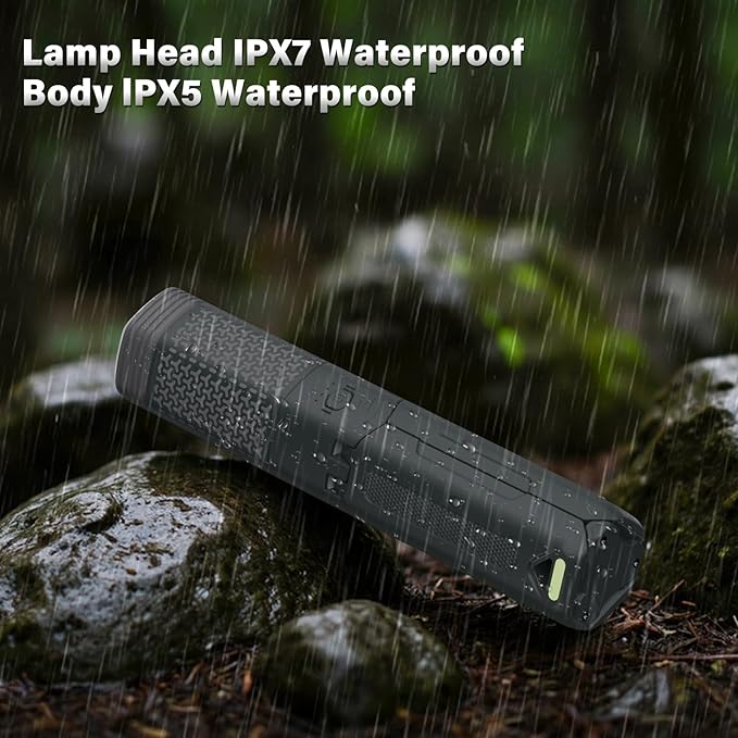 Telescopic Portable Camping Light with Stand - 10500mAh Rechargeable Camping Light with Storage Bag, Dimmable Magnetic Tent Lamp,Waterproof Tripod Pole Work Lights for Outdoor Emergency, Hiking, Gray