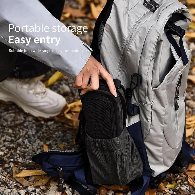 Foldable Stool with Carrying Bag,Compact Folding Chair with Shoulder Strap, Lightweight Outdoor Seat for Fishing, Camping, Hiking, Garden, Beach, Sports Games, Festivals (Black)