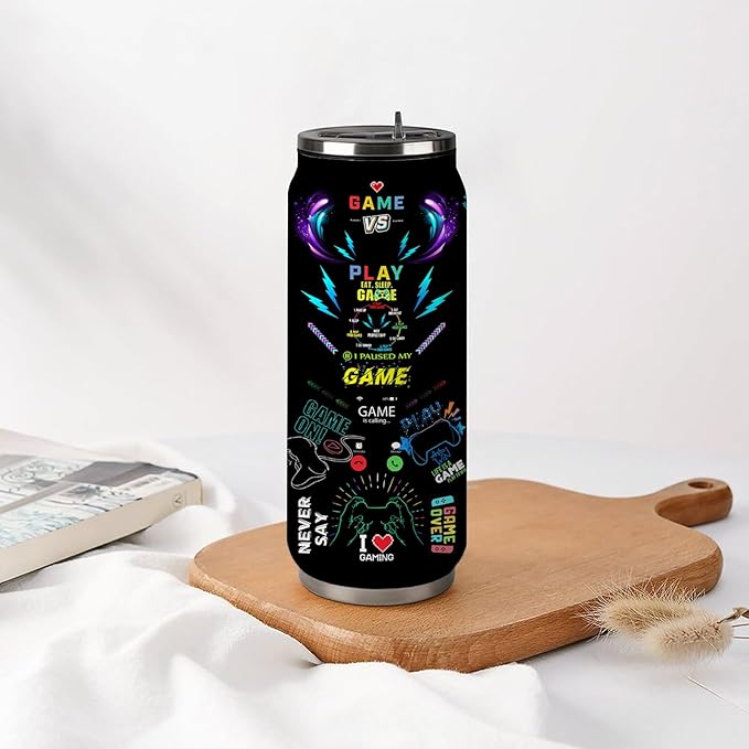 Gamer Tumbler Cup,Gifts for Gamers,Cool Gaming Gift for Men Teen Boys Boyfriend,Gaming Mugs,Video Game Gift,Gifts For The Game Lovers Stainless Steel Tumbler 17oz