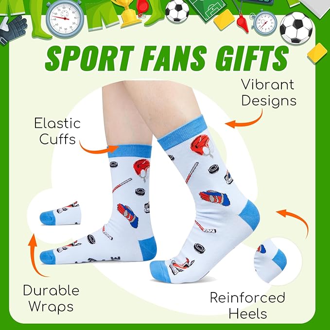 HAPPYPOP Sports Gifts for Men Women - Gifts for Camper Lifter, Hunting Golfing Socks