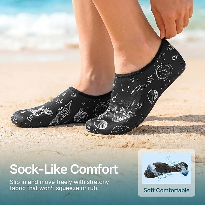 Water Shoes for Women Men Quick-Dry Aqua Socks Swim Beach Barefoot Yoga Exercise Wear Sport Accessories Pool Camping Must Haves Adult Youth Size
