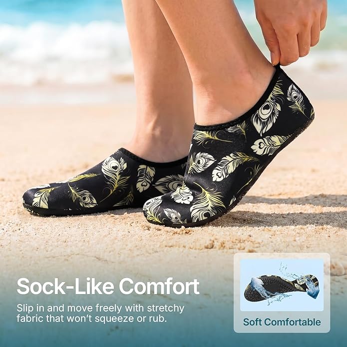 Water Shoes for Women Men Quick-Dry Aqua Socks Swim Beach Barefoot Yoga Exercise Wear Sport Accessories Pool Camping Must Haves Adult Youth Size
